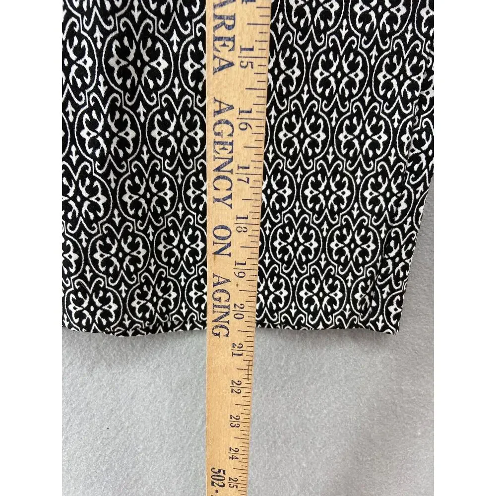 NWT Dress Barn Est 1962 Skirt Women Size‎ 3X Black White Elastic Waist Stretch